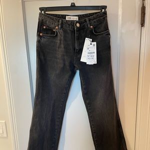 Size 4 Black Zara Straight Jeans